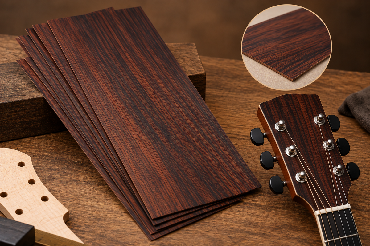 Rosewood Veneers Headstock